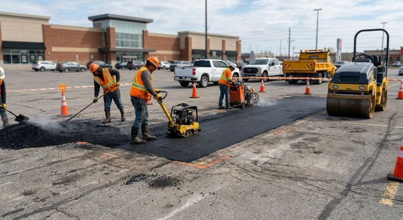 Parking Lot Asphalt Paving